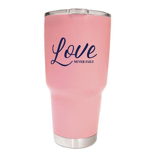 "Love Never Fails Stainless Steel Tumbler" Religious Tumbler from Kerusso-Tumbler-Kerusso-Thou Art Mine