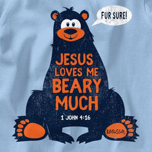 Load image into Gallery viewer, loves-me-beary-much-baby-religious-t-shirt-kerusso-kidz
