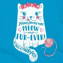 Load image into Gallery viewer, meow-and-forever-kids-religious-t-shirt-kerusso-kidz
