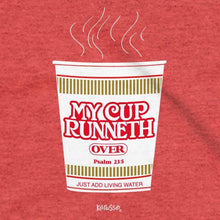 Load image into Gallery viewer, my-cup-runneth-over-psalm-23:5--religious-t-shirt-kerusso
