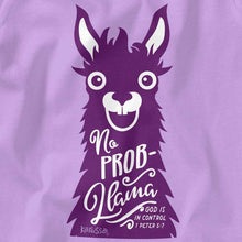 Load image into Gallery viewer, no-prob-llama-baby-religious-t-shirt-kerusso-kidz
