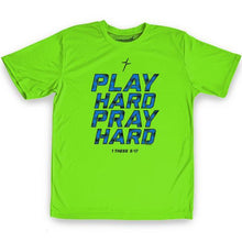 Load image into Gallery viewer, play-hard-pray-hard-youth-religious-t-shirt-kerusso-active
