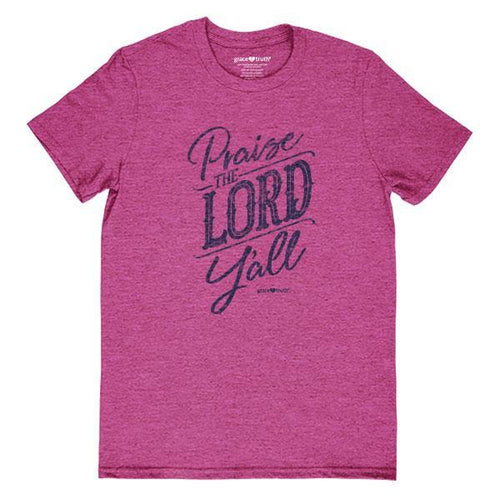 praise-the-lord-y'all-womens-religious-t-shirt-grace-&-truth