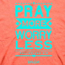Load image into Gallery viewer, pray-more-worry-less--religious-t-shirt-kerusso
