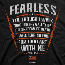 Load image into Gallery viewer, psalm-23:4-fearless--religious-t-shirt-hold-fast
