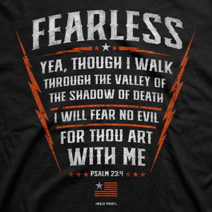 psalm-23:4-fearless--religious-t-shirt-hold-fast