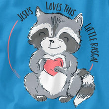 Load image into Gallery viewer, raccoon-baby-religious-t-shirt-kerusso-kidz
