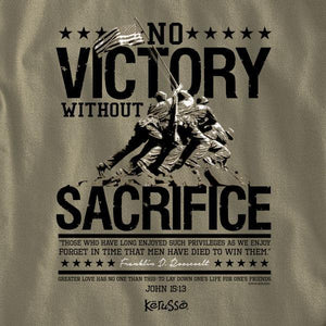 roosevelt-no-victory-without-sacrifice--religious-t-shirt-kerusso
