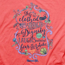 Load image into Gallery viewer, strength-&amp;-dignity--religious-t-shirt-cherished-girl
