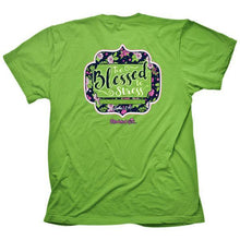 Load image into Gallery viewer, too-blessed--religious-t-shirt-cherished-girl
