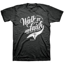 Load image into Gallery viewer, walk-by-faith--religious-t-shirt-kerusso
