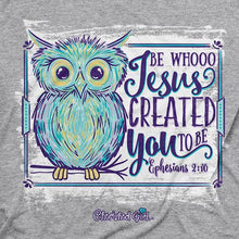 Load image into Gallery viewer, whoo-jesus--religious-t-shirt-cherished-girl
