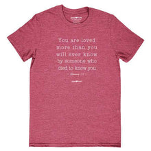 Load image into Gallery viewer, you-are-loved-romans-5:8--religious-t-shirt-grace-&amp;-truth
